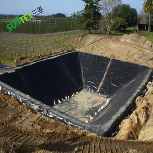 Membrane imperméable noire de revêtement d'étang de pisciculture de poly renforcée par HDPE pour la <span class=keywords><strong>piscine</strong></span> de crevette de poisson - Product Image 6