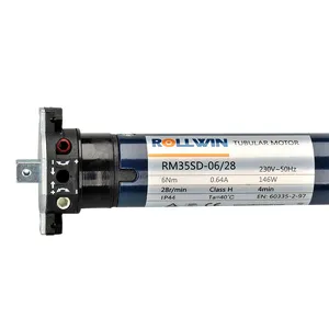 35mm tüp boru motor küçük elektrikli motor için kepenk