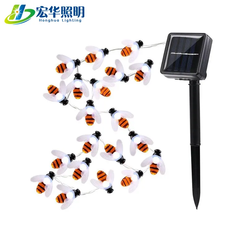 Outdoor String Lights BEE 5M LED Solar Battery Outdoor Party String Lights For Wedding Garden Christmas