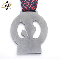 Plaques et tasses en alliage de zinc unisexes, maillot de beauté personnalisé, en argent antique, triathlon, sport, chance, fer