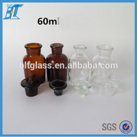 Bouteilles en verre brun ambre populaires pour réactifs, flacon de pharmacie en gros