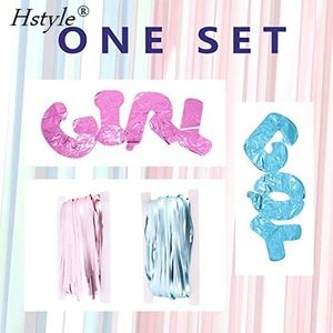 Palloncini per feste di <span class=keywords><strong>Gender</strong></span> Reveal Hstyle forniture di palloncini rosa blu decorazioni per foto di oggetti di scena per la squadra del ragazzo della squadra bomboniere - Product Image 3