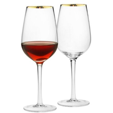 Wholesale Wine Glass and Champagne Glasses Lead Free Crystal Glass Burgundy Goblet