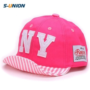 Cappellino Estivo in Cotone per Bambini, Berretto da Baseball per Ragazzi con Ricamo Lettere NY, <span class=keywords><strong>Cappelli</strong></span> da Sole per Neonati - Product Image 1