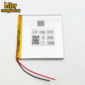 Venta wholesale ultra thin 299098 batteries 3500 mAh lipo battery 3,7 V rechargeable lithium ion polymer - Product Image 2