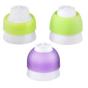 A buon mercato glassa borsetta ugello convertitore per decorazione torta per Cupcake biscotto fondente 3 fori 3 colori - Product Image 1
