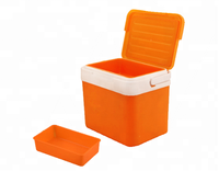 Glacière de transport extérieure en plastique avec poignée à verrouillage, 10L/29L/48L/60L, grande capacité, pour le stockage et le transport de poisson