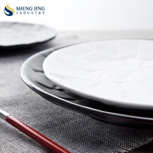 Negro Livingware Plato de Ensalada De Cerámica/de <span class=keywords><strong>Pizza</strong></span>/Pan Plato de Servir <span class=keywords><strong>Con</strong></span> El Patrón - Product Image 4