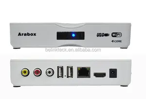 2018 가장 저렴하고 안정적인 Qnet 1100 무료 TV 채널 월간 수수료 TV 박스 Arabox