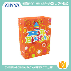 Bonne qualité logo personnalisé imprimé d'anniversaire <span class=keywords><strong>gif</strong></span> sac <span class=keywords><strong>de</strong></span> papier avec poignées <span class=keywords><strong>de</strong></span> corde - Product Image 3