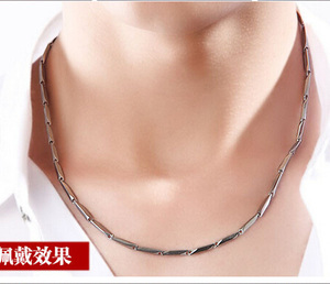 Gioielli moda uomo 3mm 24 pollici ragazzi ragazze argento tono maglia collana catena in acciaio inox - Product Image 4