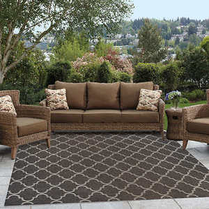 <strong>Patio</strong> <strong>Mat</strong> Woven Modern ZNZ SGS Certification100% Recycled Polypropylene RV Picnic Beach Adult Reversible Low Pile OEM/ODM/SKD - Product Image 4