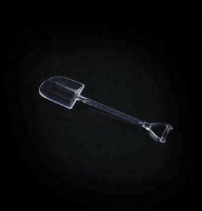 Cuchara de pala de plástico transparente, desechable, para Postres, helados, yogurt - Product Image 4