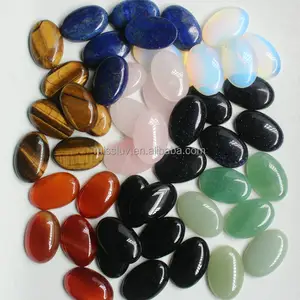 8mm-40mm ovale forme d'oeuf Flatback Cabochon pierres précieuses anneau composant de bijoux <span class=keywords><strong>pierre</strong></span> naturelle lunette <span class=keywords><strong>pierre</strong></span> pour bijoux à bricoler soi-même accessoires - Product Image 1