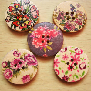 Trang Trí Fancy Nút Gỗ Số Lượng Lớn, Dừa Shell Nút, Trẻ Em Nút - Product Image 4