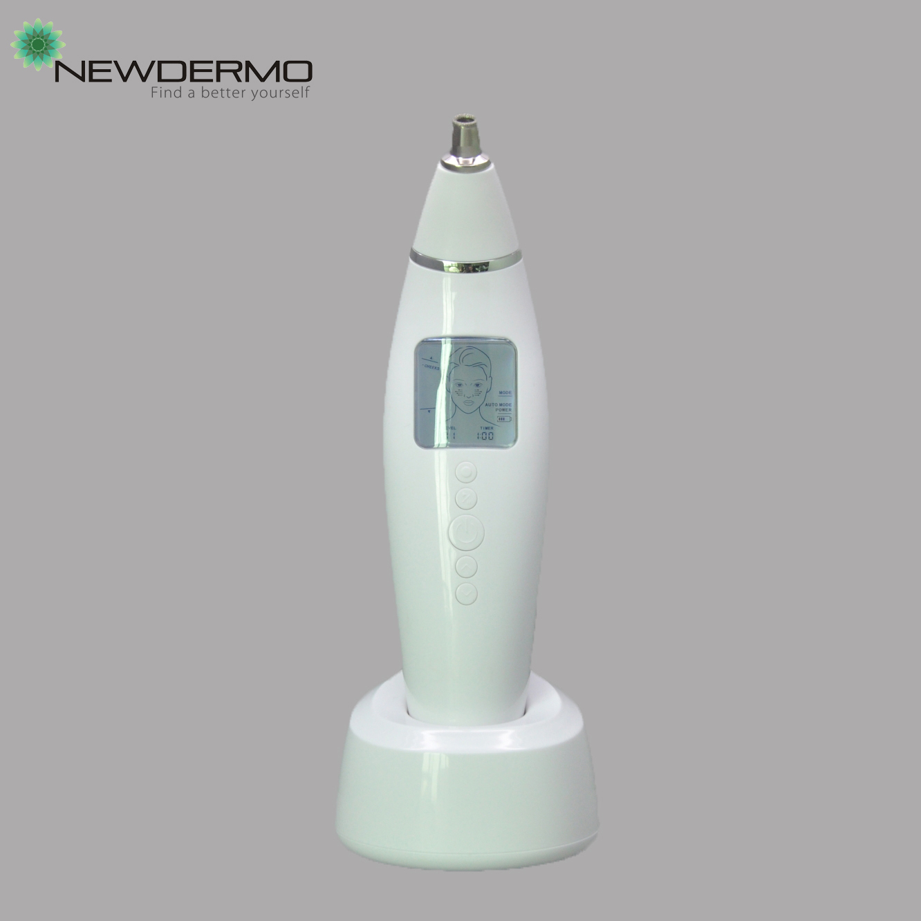 Портативная персональная микрошлифовальная машина Newdermo, Лучшая цена, кристалл, 4 наконечника на выбор, 3 скорости