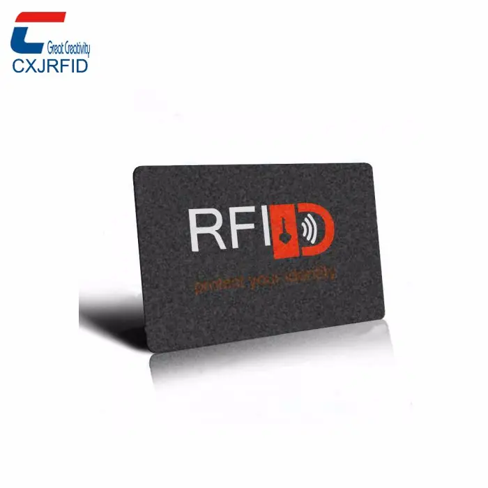 credit card protector rfid nfc blocking card Anti skimming rfid signal vault blocker card for Secure Payment