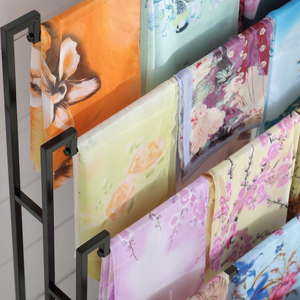 Estantería de Acero Inoxidable <span class=keywords><strong>para</strong></span> Exhibición de Bufandas en Tiendas de Ropa, con Tamaño y Color Personalizados, Garantía de 3 Años <span class=keywords><strong>para</strong></span> Comercios Minoristas - Product Image 4