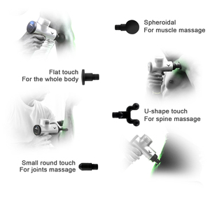 مسدس تدليك لاسلكي للأنسجة العميقة واهتزاز الجسم مع ثلاث نطاقات للهدايا - Product Image 2