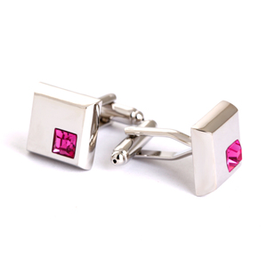 Gioielli <span class=keywords><strong>gemelli</strong></span> della camicia <span class=keywords><strong>per</strong></span> gli uomini di alta qualità swank <span class=keywords><strong>gemelli</strong></span> valore rosa di cristallo <span class=keywords><strong>gemelli</strong></span> di marca - Product Image 2