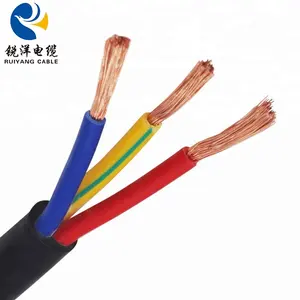 3 × 2.5ミリメートル3 × 1.5ミリメートル3 × 0.75ミリメートルRVV Power Cable Used For Home