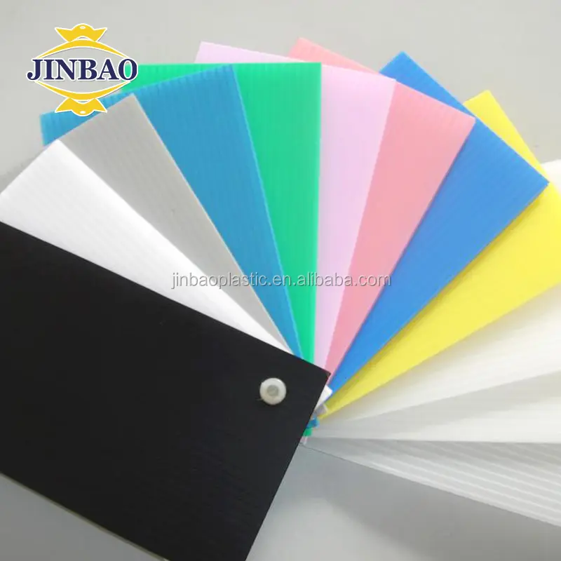 JINBAO 4x8 pp شفافة صفائح التسقيف المموجة 10 مللي متر لقطع