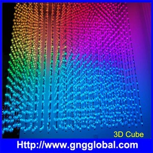 3D DMX RGB 50mm 행잉 커튼 LED 라이트 볼 - Product Image 2