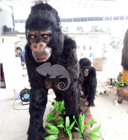 Adorables modèles de gorille singe, animaux sauvages, taille de vie, 9 pièces, en stock