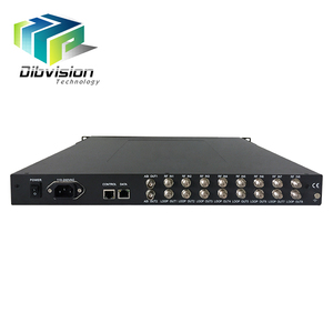 8 rf BISS/16 và 32 apsk DVB-S2 satellite <span class=keywords><strong>mpeg2</strong></span>/h264/h265 <span class=keywords><strong>iptv</strong></span> <span class=keywords><strong>streamer</strong></span>, truyền hình Cáp multiplexer, dvb để ip gateway - Product Image 1