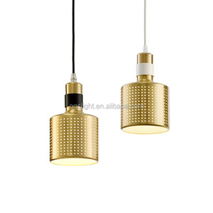 Café Boutique Éclairage Industriel Antique Or Couvercle De Fer Suspendus Au Plafond Pendentif Lampe Avec E27 <span class=keywords><strong>Base</strong></span> De <span class=keywords><strong>La</strong></span> Lampe - Product Image 6