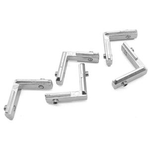 2020 T-슬롯 L자형 알루미늄 프로파일 내부 코너 브래킷 커넥터 M4 나사 호환 커넥터 액세서리 2020 알루미늄용 - Product Image 1