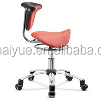 Chaise d'assistant dentaire en cuir PU avec accoudoirs pivotants, chaise dentaire roulante, <span class=keywords><strong>tabouret</strong></span> ergonomique pivotant pour <span class=keywords><strong>dentiste</strong></span> avec dossier - Product Image 2