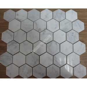 Azulejos de <span class=keywords><strong>suelo</strong></span> y baño de <span class=keywords><strong>mosaico</strong></span> hexagonal de mármol natural Diseño de parquet tradicional para interior para pared interior - Product Image 2