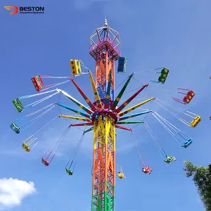 Divertimento Top divertente gioco meccanico parco a tema Flying Drop Tower Rides