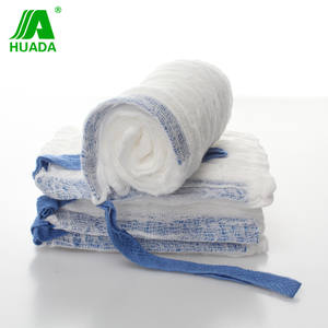 Spugna medica in garza emostatica addominale, 5 pezzi/pkt, sterile, prelavata, 30x30x12 strati con chip rilevabile ai raggi x - Product Image 2