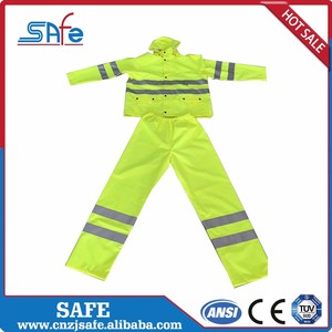 सुरक्षा चिंतनशील रेनकोट फ्लोरोसेंट ग्रीन चिंतनशील रेनकोट सुरक्षा jacketwork कपड़े - Product Image 4