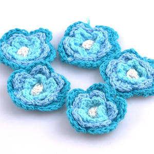 Prix usine Tricoté À La Main Fleur Coton Fleurs Au <span class=keywords><strong>Crochet</strong></span> - Product Image 3