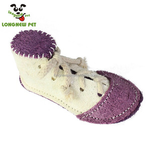 Commercio all'ingrosso naturale giocattoli per animali domestici luffah scarpe cane masticare i denti del giocattolo di macinazione per il piccolo cane medio grande - Product Image 4