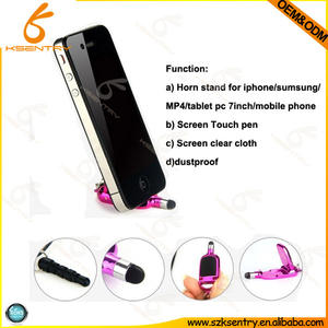 <span class=keywords><strong>3</strong></span> en 1 multi función lápiz táctil pluma con soporte y paño de limpieza - Product Image 1