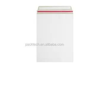 白色刚性邮件轻量级邮局风格定制印刷纸板信封