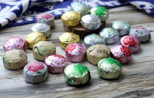 Mix Smaak Penoy/Lotus/Rose/Originele/Jasmijn/Chrysant Smaken 5G Mini Cakes Puer Thee - Product Image 4