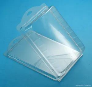 Custom PVC or PET material blister clamshell packaging