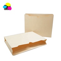 Carpeta de archivo reforzada con pestaña de corte recto para documentos de tamaño carta de 11pt de grosor, Manila, se expande 2 pulgadas, 100 por caja