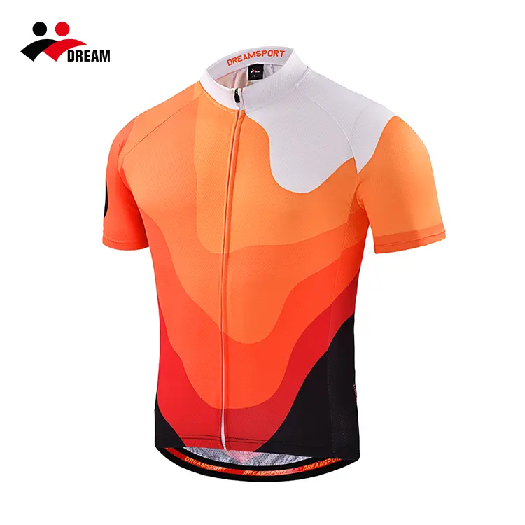 Customized professional sublimation print quick dry cycling jersey cycle kits bike wear made in china manufacturer
