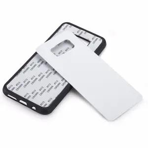 Nhà máy bán buôn Nhựa Cao Su 2D Khoảng Trống Thăng Hoa Trường Hợp Điện Thoại cho iPhone với Chèn kim loại tấm