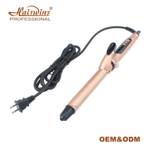 Bigoudis pour cheveux longs, 3 pouces, en or rose, fer à friser <span class=keywords><strong>chauffant</strong></span> LCD - Product Image 2