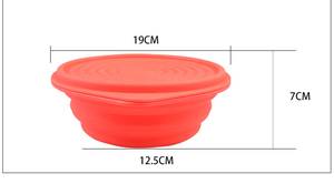 <span class=keywords><strong>Perro</strong></span> de silicona con tapa recipiente para perros plegable cubiertos plato de comida para mascotas - Product Image 6