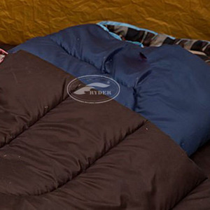 <span class=keywords><strong>Sac</strong></span> <span class=keywords><strong>de</strong></span> <span class=keywords><strong>couchage</strong></span> rectangulaire à capuche personnalisé pour deux personnes avec doublure en flanelle à carreaux pour être Double Solution - Product Image 3