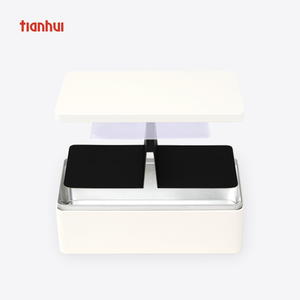 사프란 차 비스킷 쿠키 상자에 대한 사용자 정의 인쇄 직사각형 금속 주석 상자 포장 - Product Image 4