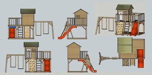 Casita de Juegos Infantil de Madera de la Mejor Calidad 2017, Ecológica, para Exterior, Promoción de Almacén - Product Image 2
